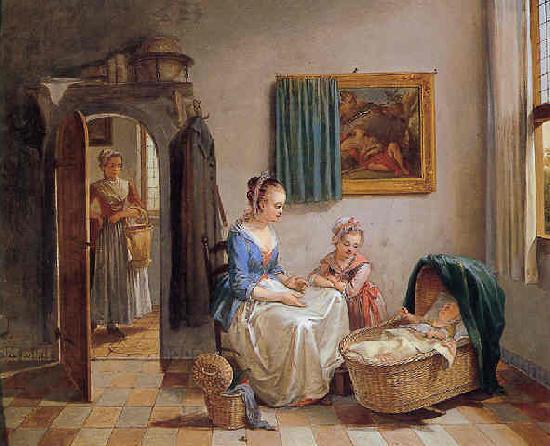 Willem van A family in an interior